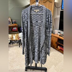 Democracy Long Sweater Open Cardigan